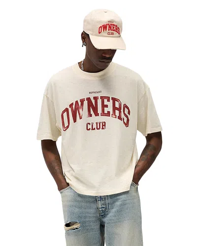 Represent Owners Club Logo T-shirt In Yellow