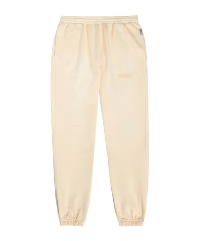 Represent Owners Club Logo-print Cotton Sweatpants In Nude