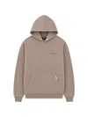 Represent Natural Logo Hoodie In Brown