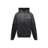 Represent Oversized Logo Hooded Sweatshirt In Black