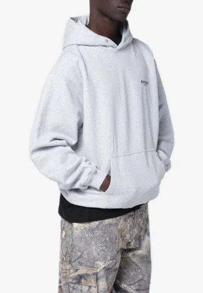 Represent Owners Club Oversized Faded Hoodie In Gray