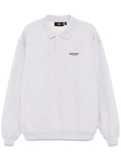 Represent Owners Club Polo Shirt In Grey