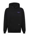Represent Owners' Club-print Cotton Hoodie In Black