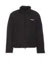 Represent High Neck Jacket With Zip Closure In Black