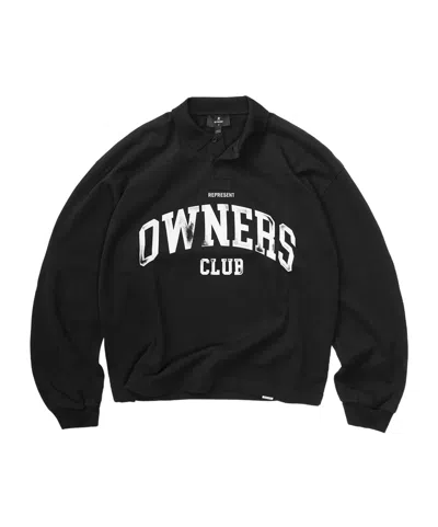 Represent Owners Club Rugby Polo In Black