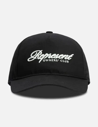 Represent Owners Club Script Cap In Black