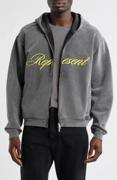 Represent Owners' Club Script Graphic Sweatshirt In Black
