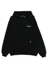 Represent Black Hoodie With Logo Lettering Detail On The Front And Maxi Logo Print On The Rear In Cotton Man