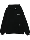 Represent Black Zip-up Sweatshirt With Logo On The Front And Back In Cotton Man In Black