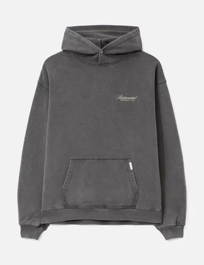 Represent Owners Club Script Hoodie In Gray