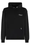 Represent Black Hoodie With Logo Lettering Detail On The Front And Maxi Logo Print On The Rear In Cotton Man In Black