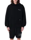 Represent Black Hoodie With Logo Lettering Detail On The Front And Maxi Logo Print On The Rear In Cotton Man In Black