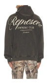 Represent Owners Club Script Hoodie In Animal Print