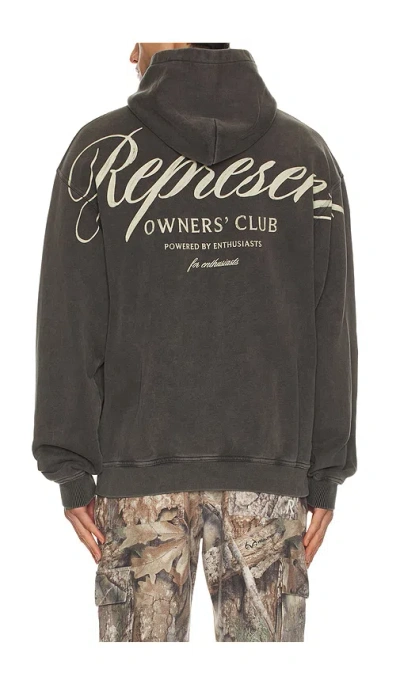 Represent Owners Club Script Hoodie In Animal Print