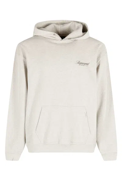 Represent Owners Club Script Hoodie In Neutral