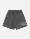 Represent Owners Club Script Mesh Shorts In Gray