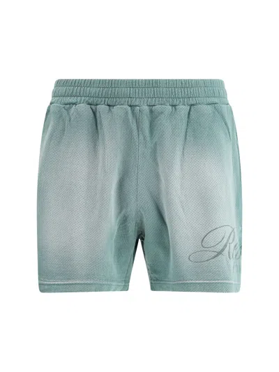 Represent Owners Club Script Mesh Shorts In Blue