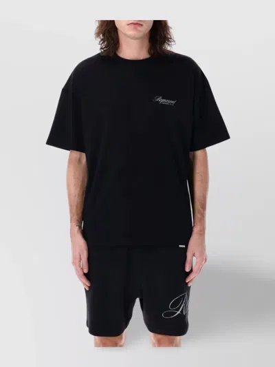 Represent Cotton Logo Print Short Sleeve T-shirt
