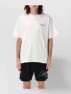 Represent White Crewneck T-shirt With With Front And Back Owners Club Print In Cotton Man