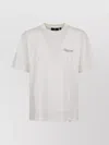 Represent White Crewneck T-shirt With With Front And Back Owners Club Print In Cotton Man