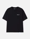 Represent Black Crewneck T-shirt With With Front And Back Owners Club Print In Cotton Man In Black