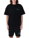 Represent Black Crewneck T-shirt With With Front And Back Owners Club Print In Cotton Man In Black