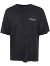 Represent Black Crewneck T-shirt With With Front And Back Owners Club Print In Cotton Man In Black