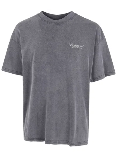 Represent " Owners Club Script" T-shirt Clothing In Gray