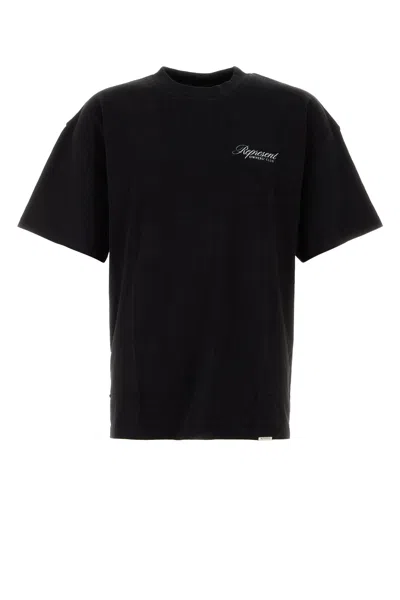 REPRESENT T-SHIRT IN COTONE NERO UOMO