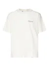 Represent White Crewneck T-shirt With With Front And Back Owners Club Print In Cotton Man In White