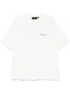 Represent White Crewneck T-shirt With With Front And Back Owners Club Print In Cotton Man In White