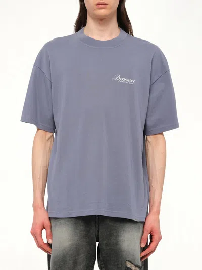 Represent Owners Club Script T-shirt In Blue