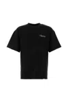 Represent Black Crewneck T-shirt With With Front And Back Owners Club Print In Cotton Man In Multi
