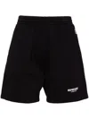 Represent Club Owners Elastic Waistband Back Pockets Shorts In Black