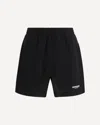 Represent Black Cotton Bermuda Shorts In Blue