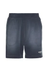 Represent Club Owners Elastic Waistband Shorts In Navy