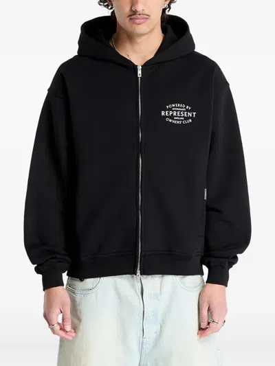 Represent Owners Club Stamp Zip-up Hoodie In Multi