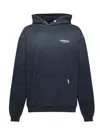 Represent Owners Club Hooded Cotton Sweatshirt In Blue