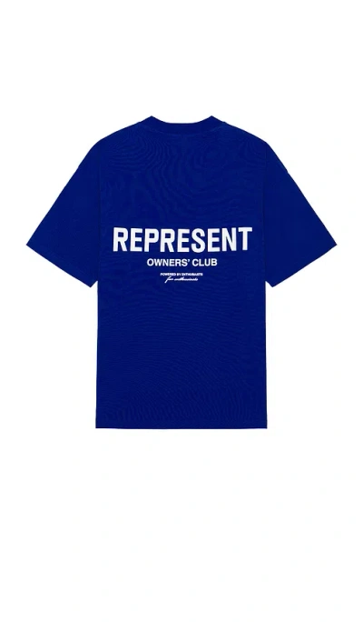Represent Owners Club T-shirt In 钴蓝色