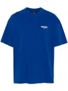 Represent Logo Cotton T-shirt In 蓝色