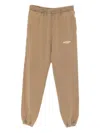 Represent Owners Club Logo-print Cotton Sweatpants In Brown