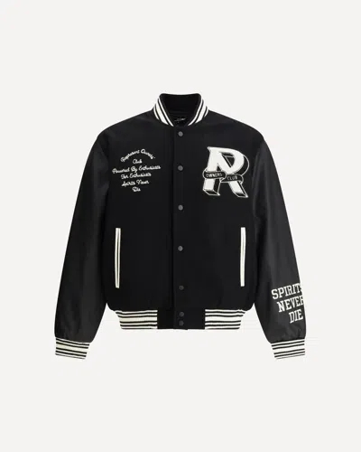 Represent Owners Club Varsity Jacket In Black