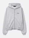 Represent Cotton Sweatshirt With Front Pocket And Hood In Gray