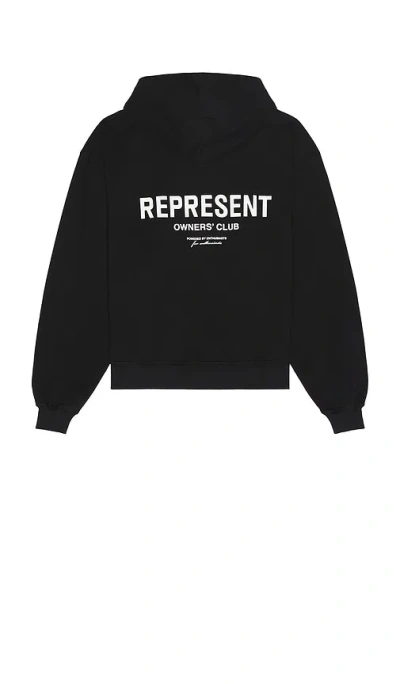 Represent Owners Club Zip Hoodie In Black