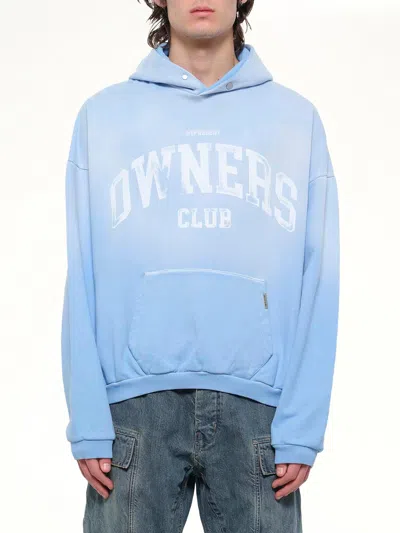 Represent Logo-print Hoodie In Blue