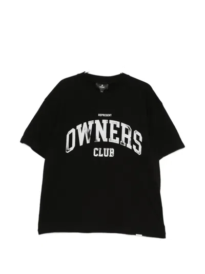 Represent Owners Logo-print T-shirt In Black