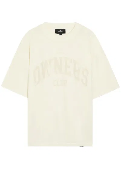Represent Owners Printed Cotton T-shirt In White