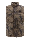 REPRESENT PADDED AND QUILTED NYLON SLEEVELESS JACKET