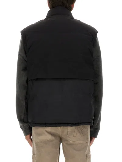Represent Padded Nylon Vest In Black