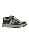Represent Leather Reptor Low-top Sneakers In Black/white